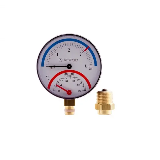 Termomanometru Radial Tm80 20/120C 6 Bar, Afriso Popular