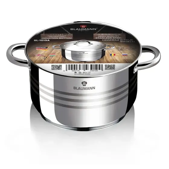 Preț promoțional Cratiță cu capac, 18 cm, Gourmet Line - BL-1019A