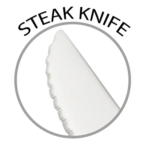 Reducere extra Set tacâmuri 42 piese cu cuțit steak, finisaj oglindă - BH/3045