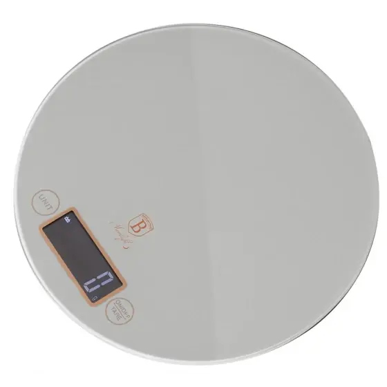 Cântar de bucătărie digital din sticlă, capacitate 5 kg, gri - BH/9430 Preț redus