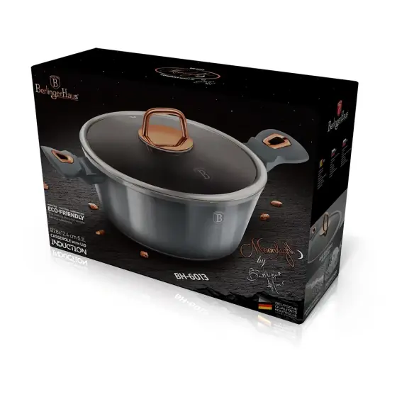 Ofertă limitată Cratiță cu capac, 28 cm, Moonlight Collection - BH/6013