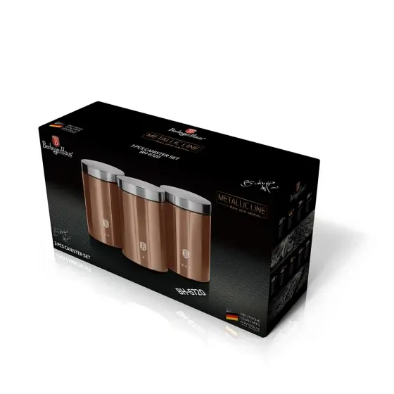 Bestseller Set 3 recipiente, rose gold - BH/6720