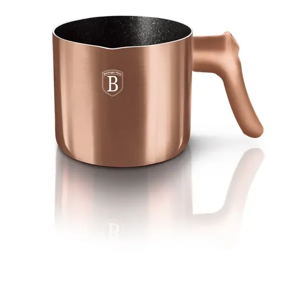 Cratiță pentru lapte, 1,2 L, strat antiaderent, rose gold - BH/1966 Retur ușor