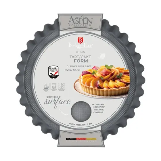 Preț mic Formă pentru tartă/prăjitură, 28*3,5 cm, gri mat - BH/8634