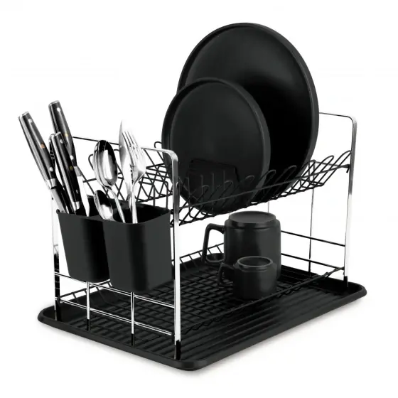 Ofertă de sezon Suport pentru vase, negru mat - BH/8597