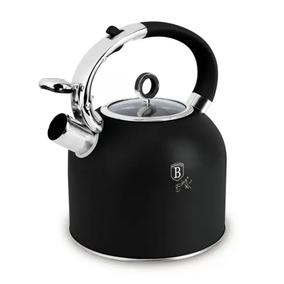 Ceainic cu capac de sticlă, 3,0L, negru mat - BH/8916 Disponibil imediat