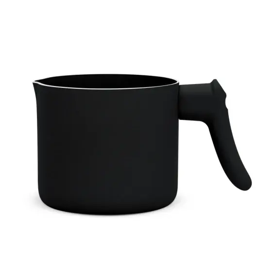 Cratiță pentru lapte, 1,2 L, antiaderentă, negru mat - BH/8192 Plată sigură