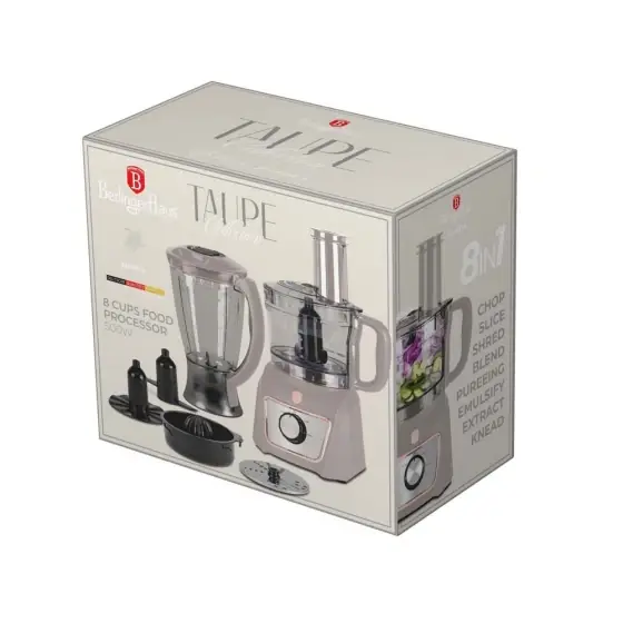 Aparat de preparare alimente 8 în 1, taupe mat - BH/9779 Plată sigură