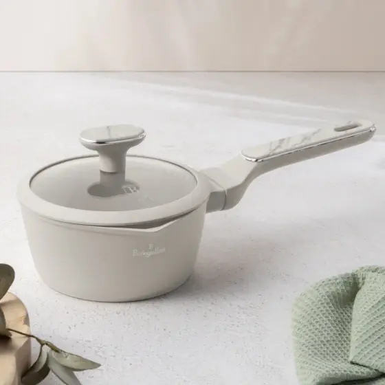 Cumpără online Cratiță cu capac, 16 cm, Colecția Sahara Marble - BH/8388