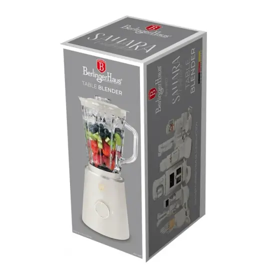 Retur ușor Blender de masă cu bol din STICLĂ 1,5 L, 1000 W, crem mat - BH/9817
