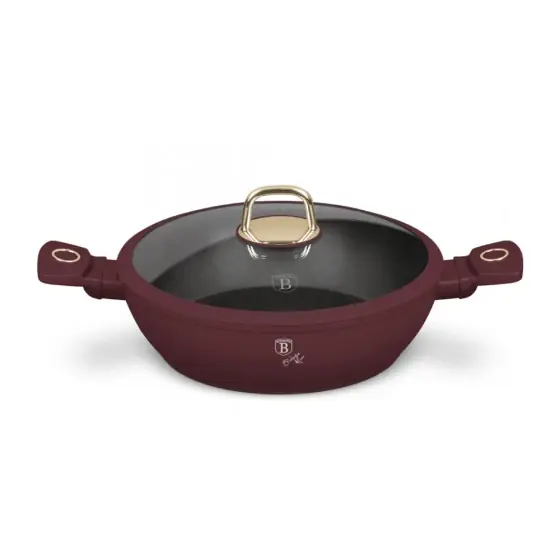 Cratiță joasă cu capac, 28 cm, Leonardo Collection - BH/8038 Reduceri