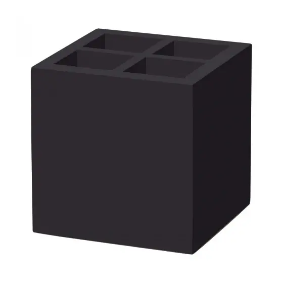 Popular Suport pentru tacamuri Madeira Black 150x150x150 mm Fine Dine