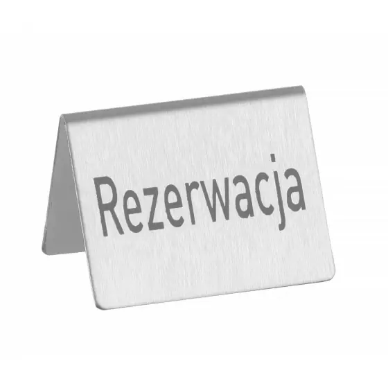 Semn de masă „Rezervat” în poloneză, HENDI, rezervare, 4 buc., 50mm (Î) 42mm Super ofertă