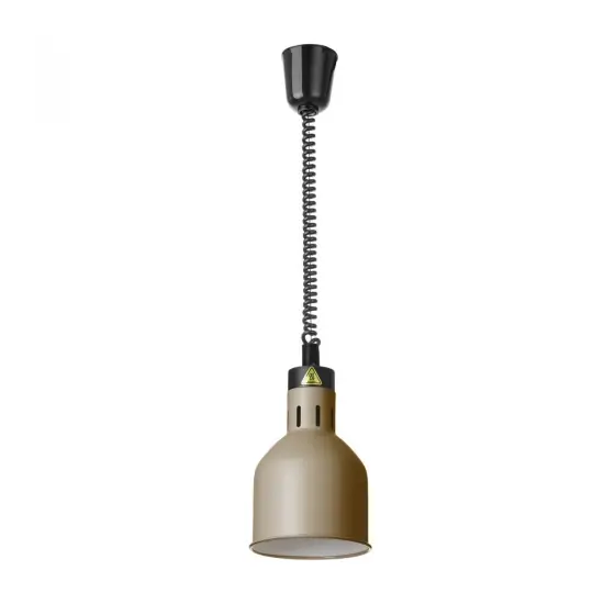Ofertă exclusivă Lampa de caldura cilindrica HENDI, bej, 230V/250W, 175x(H)250mm