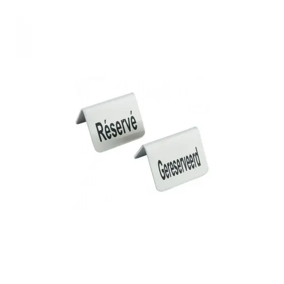 Semn Hendi pentru masa Rezervat, 4 piese, otel inoxidabil, 52x(H)40 mm Cumpără acum