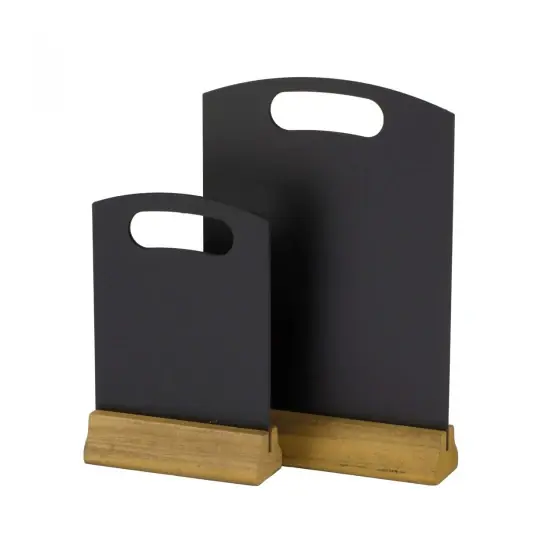 Tabla meniu, suport lemn, 210x320 mm, Hendi, 2 fete pt scris Discount