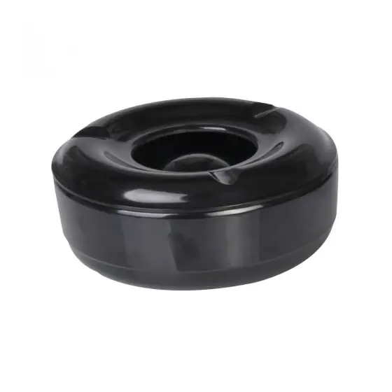 Ultima șansă Scrumiera Hendi, neagra, melamina 146 mm