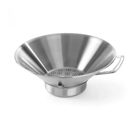Preț mic Strecuratoare Hendi pentru cartofi prajiti, otel inoxidabil, cu maner, 410x(H)170 mm