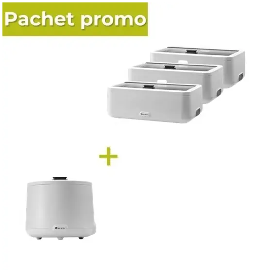 Pachet 3x Chafing dish electric UNIQ, Hendi, GN 1/1, Alb + Supiera UNIQ, HENDI, 8L, Alb Popular