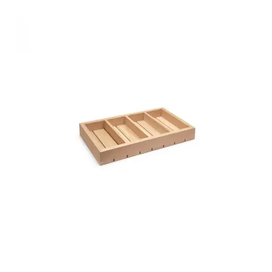 Plată securizată Organizator de tacâmuri din lemn Medeira 530x325x65 mm Fine Dine
