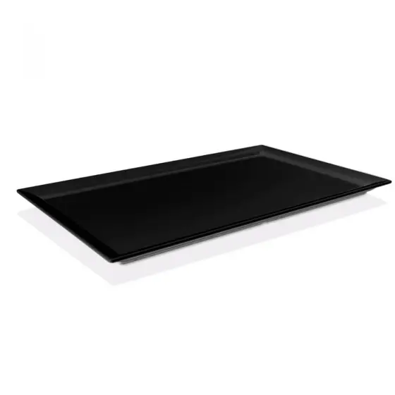 Tavă dreptunghiulară GN 1/4 melamină, neagră 265x162x(H)30 Fine Dine Livrare expres
