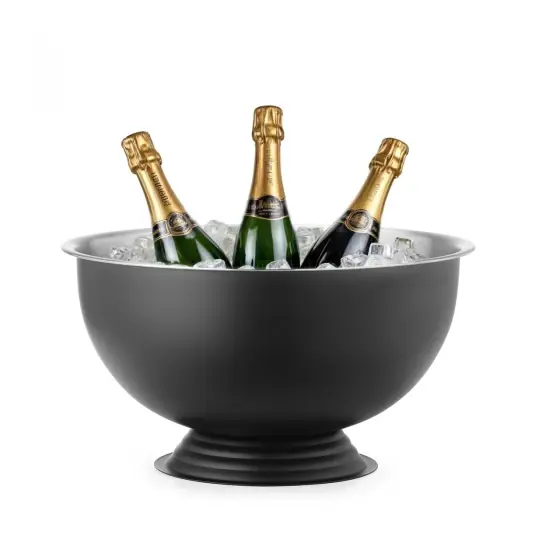 Bol pentru șampanie, BarUp, 13L, Negru, ⌀393x(H)214mm, Rotund Nu rata