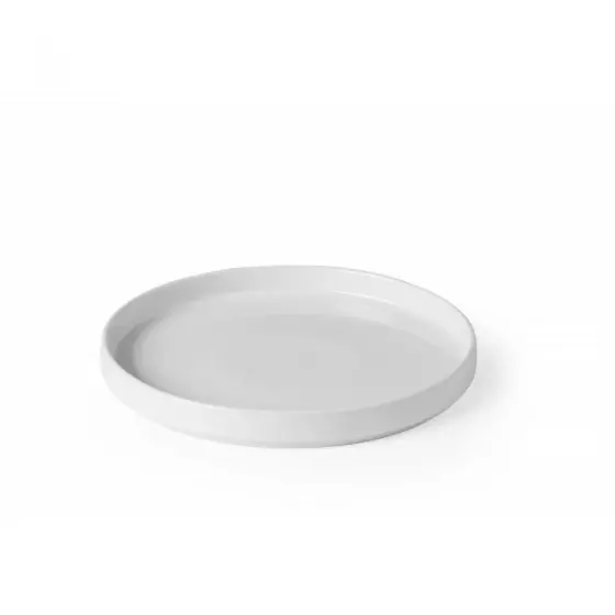 Reduceri Platou cu margine înaltă Oslo, HENDI, albă, ⌀240x(H)26mm
