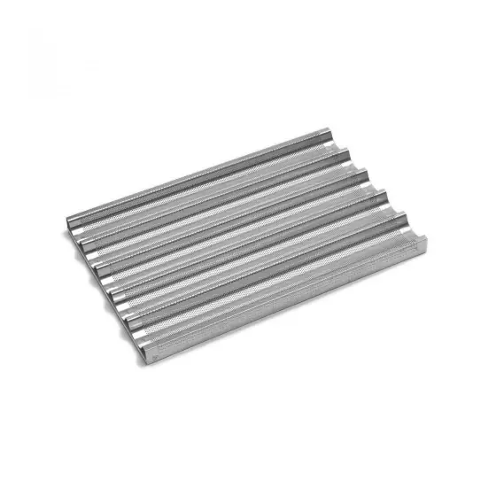 Tava cuptor pentru baghete, Hendi, perforata, aluminiu, 600x400 mm Preț redus