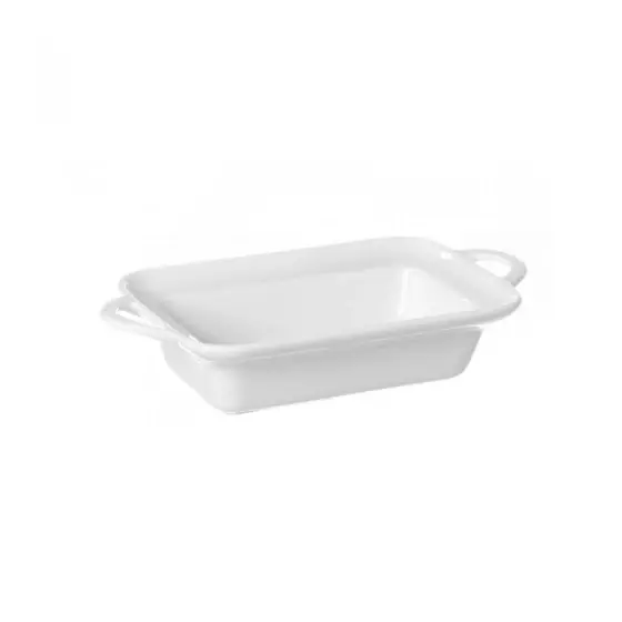 Vas aperitive / servire dreptunghiular, 12x19x5 cm, portelan super-rezistent, potrivit si pentru cuptor, Hendi Comandă acum