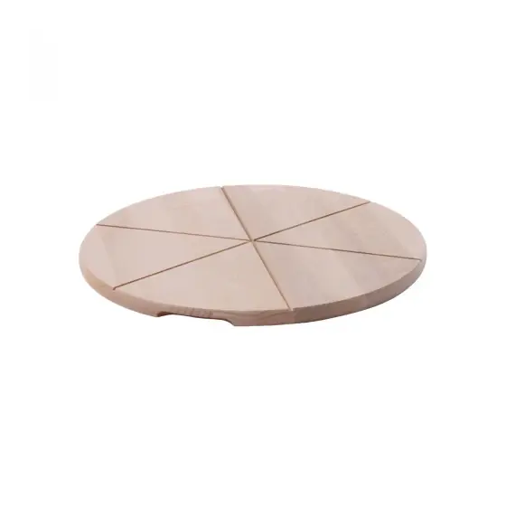 Expediere rapidă Platou / Planseta pizza, 30 cm, lemn de fag, compartimentat, Hendi