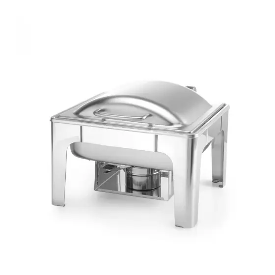 Expediere rapidă Chafing dish cu capac, Gastronorm 1/2 , 4 litri inox, Hendi, 365x370x(h)280 mm