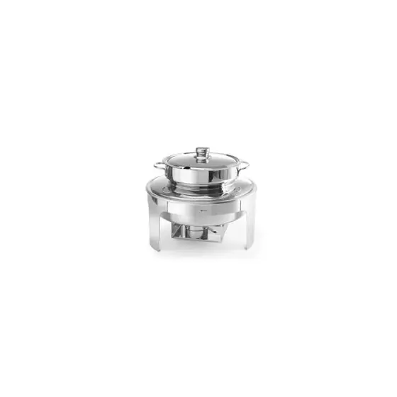 Vezi acum Chafing Dish pentru supa ,10 lt,Hendi din otel inoxidabil cu finisaj tip oglinda , ø420x(H)380mm