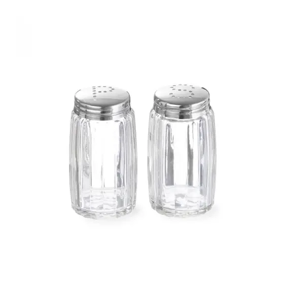 Set 2 x Solnita sare si piper 40x(H)70 mm, capac inox, Hendi, 40x(H)70 mm Chilipir