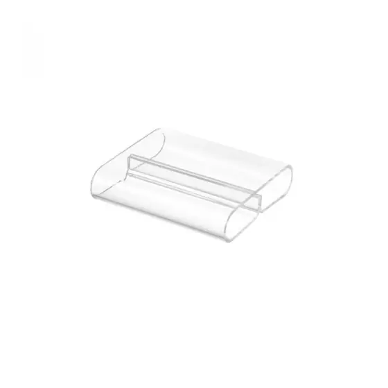 Disponibil imediat Set 6 bucati Suport Hendi pentru meniu masa - plexiglas alb, 80x72x(H)20 mm