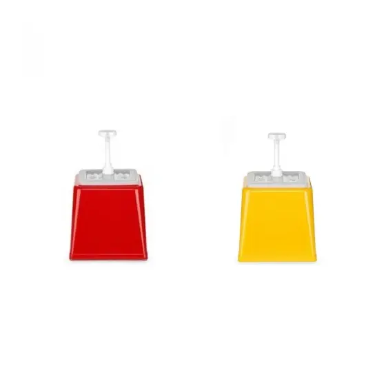 Pachet Dispenser sos 2.5L roșu + Dispenser 2.5L galben Plată sigură