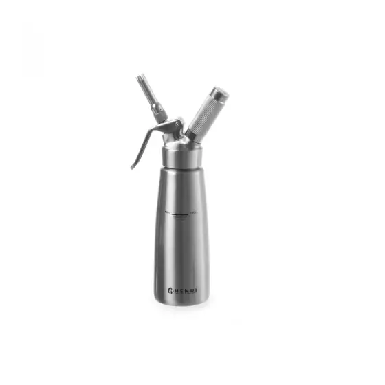 Cel mai bun preț Aparat / sifon frisca, 0,5 litri, corp inox, Hendi Profi Line, include 3 duze si perie curatare, 85x(H)235 mm