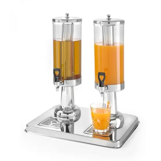 Dispenser suc 6 litri, suport inox, container din policarbonat, Hendi, robinet antipicurare, 415x315x490 mm Ofertă specială