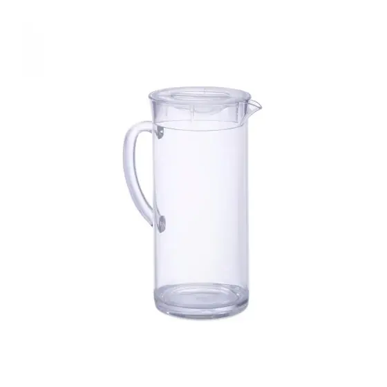 Carafa suc Hendi, cu capac, plastic transparent SAN, 2 l, 12x25 cm Chilipir