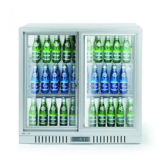 Comandă acum Frigider cu usi glisante duble pentru bar, Arktic, 188L, Argintiu, 230V/175W, 900x520x(H)840mm