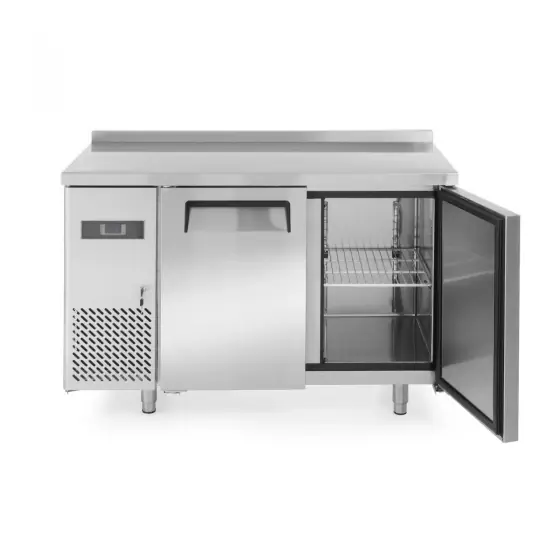 Calitate înaltă Masa frigorifica profesionala ARKTIC by Hendi Kitchen Line cu 2 usi 220 L 1200x600x(H)850 mm Inox -2/8?C 300 W 2 rafturi 390x428mm incluse, Clasa energetica B
