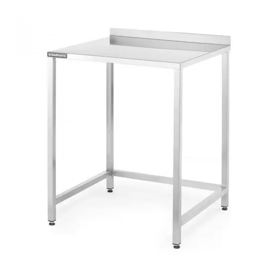 Masă de bar Oxygen Construction, argintie 700x650x(H)900 mm, Barmatic Preț mic