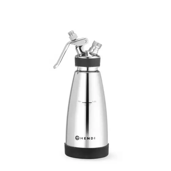 Promoție Aparat pentru frisca cu perete dublu, Hendi, inox, 0.5 lt