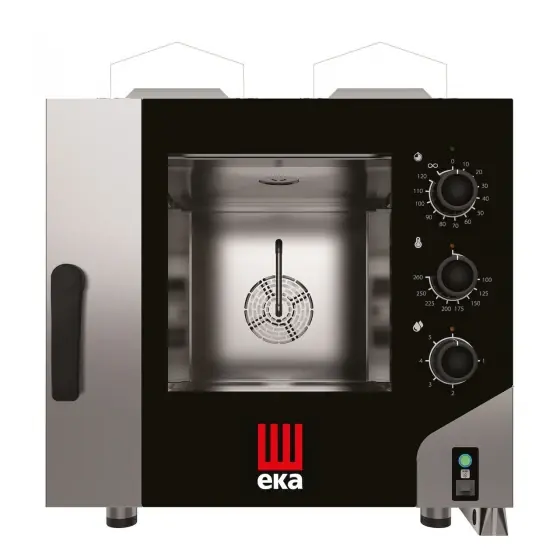 Premium Cuptor pe gaz cu convecție-abur Millennial Smart Gastro, 5x GN 1/1 - control electromecanic, Eka, 230V/300W, 9300kW, 730x855x(H)801mm