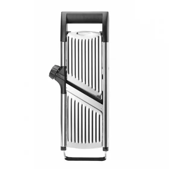 Discount Razatoare tip Mandolina, inox, 5 lame pentru taiat, stativ anti-alunecare, Hendi, 395x125x(H)200 mm