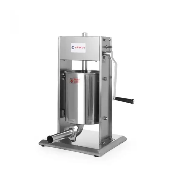 Expediere rapidă Aparat umplut carnati inox, profesional, manual, capacitate 3 litri, Hendi Profi Line, 3 palnii incluse