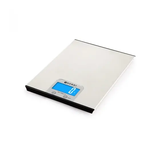 Cantar bucatarie 5 kg, afisaj digital, suprafata inox 200x151x(H)11 mm, afisaj in gr, kg, lb sau oz., Hendi Calitate înaltă