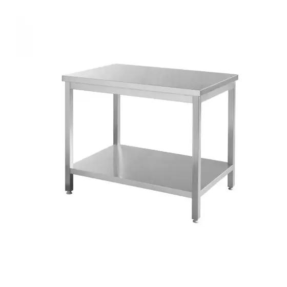 Masa de lucru cu polita, inox AISI 430, Hendi, 1200x700x(H)850 mm, blat de lucru si polita inferioara ranforsate Lichidare de stoc