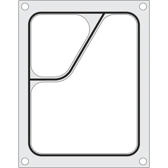 Ultima șansă Matrita sigilare pentru un recipient cu doua compartimente 227x178 mm