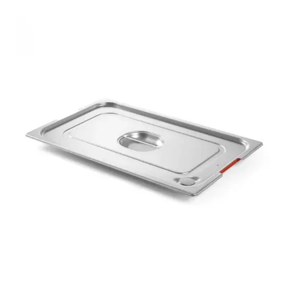 Capac cu maner si margine de silicon pentru tava gastronom ,GN 1/1,Profi Line, din inox ,Hendi, 530X325 mm Reducere specială