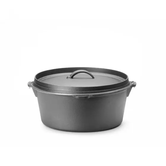 Oala din fonta, HENDI, 7,2 L negru, ø310x(H)155mm Ofertă de sezon